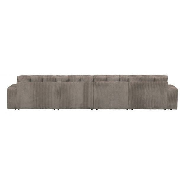 WOOOD Sofa Second Date 4-Sitzer Grau-Braun Ripcord