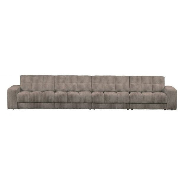 WOOOD Sofa Second Date 4-Sitzer Grau-Braun Ripcord