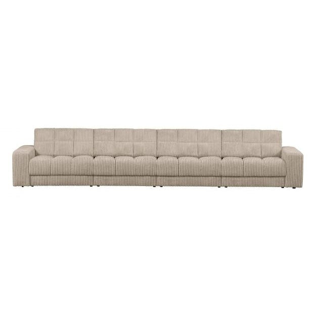 WOOOD Sofa Second Date 4-Sitzer Travertin Ripcord