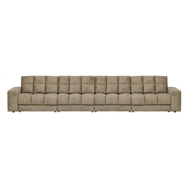 WOOOD Sofa Second Date 4-Sitzer Wheatfield Samt