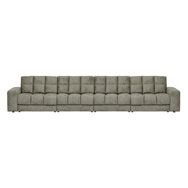 WOOOD Sofa Second Date 4-Sitzer Frost Samt