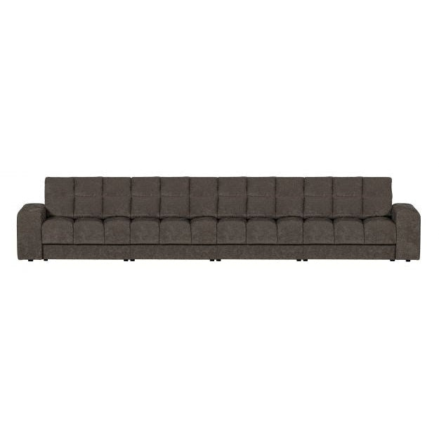 WOOOD Sofa Second Date 4-Sitzer Vintage warmes Grau Teco