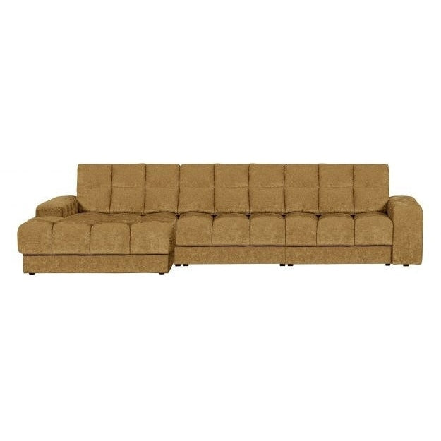 WOOOD Ecksofa Second Date links Vintage Goldbraun Teco