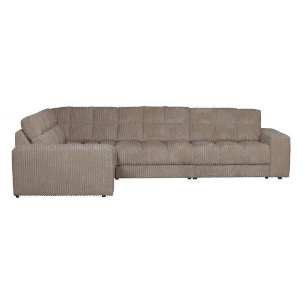 WOOOD Ecksofa Second Date links Grau-Braun Ripcord .