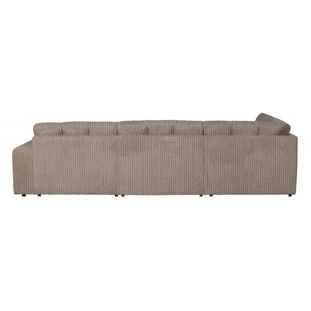 WOOOD Ecksofa Second Date links Grau-Braun Ripcord .