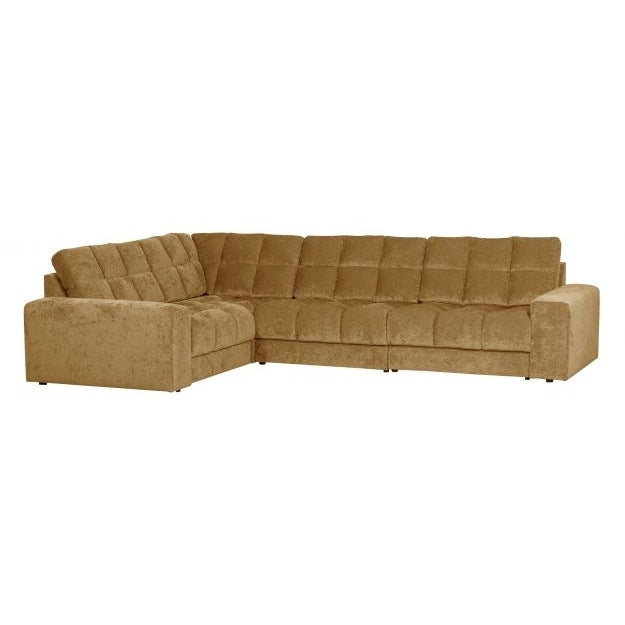 WOOOD Ecksofa Second Date links Vintage Goldbraun Teco