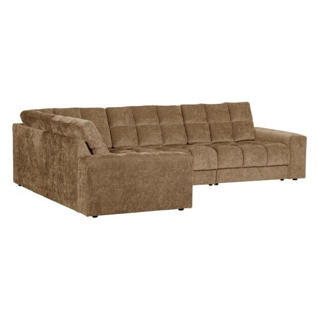 WOOOD Ecksofa Second Date links Vintage Sandfarben Teco