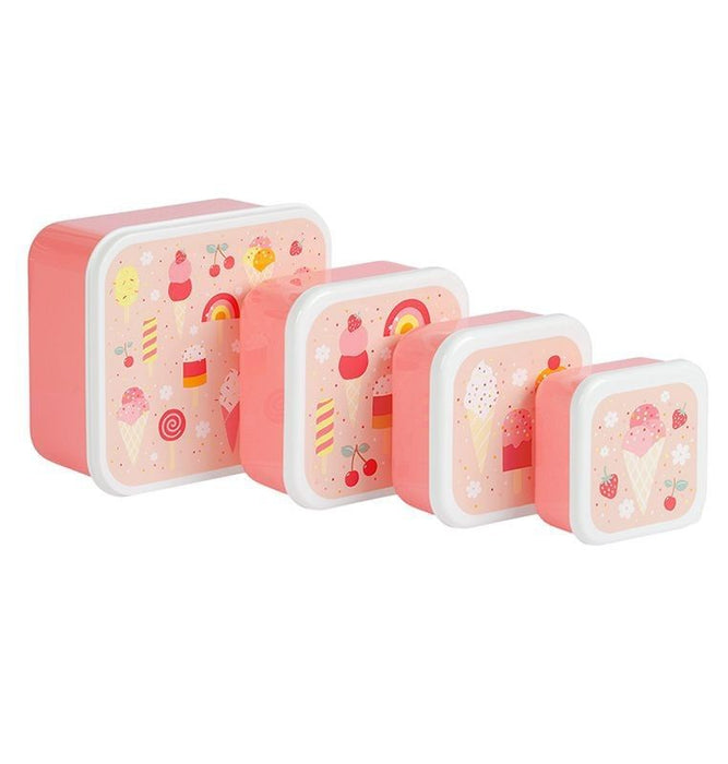 A Little Lovely Company Lunchbox Eiscreme 4er-Set