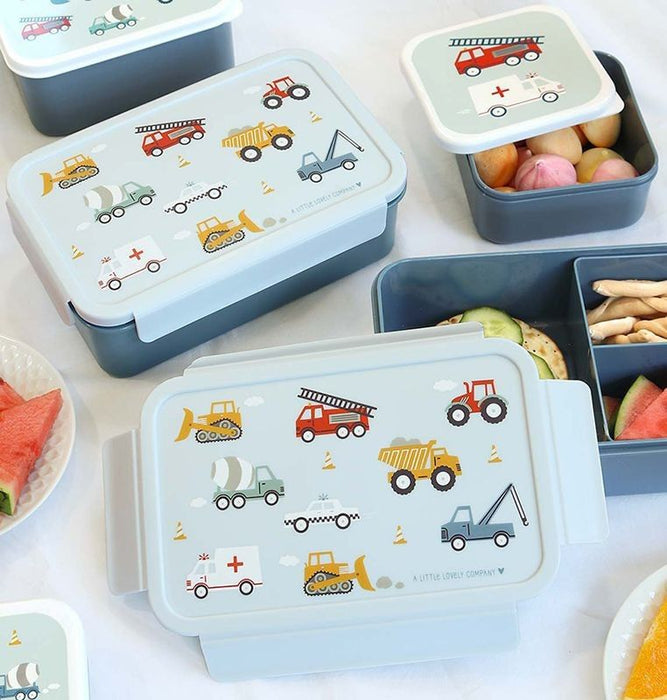 A Little Lovely Company Lunchbox Fahrzeuge