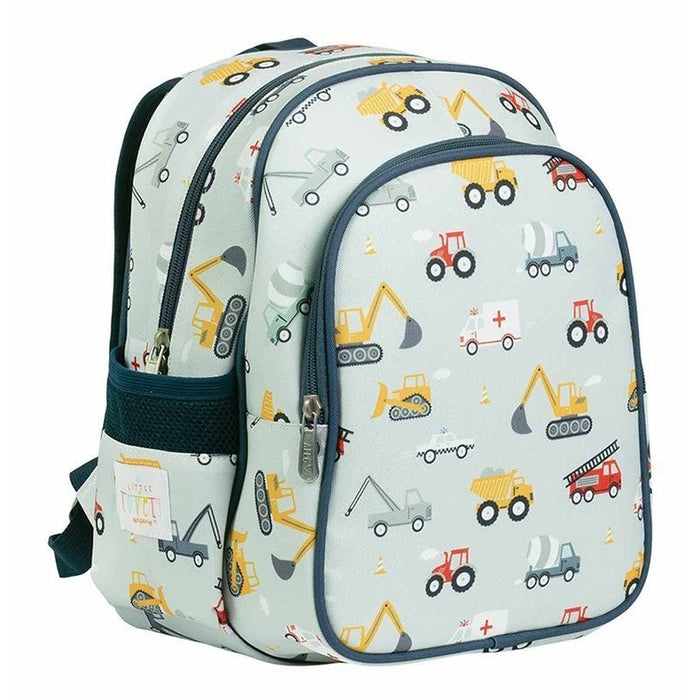 A Little Lovely Company Rucksack mit Isolierfach Fahrzeuge