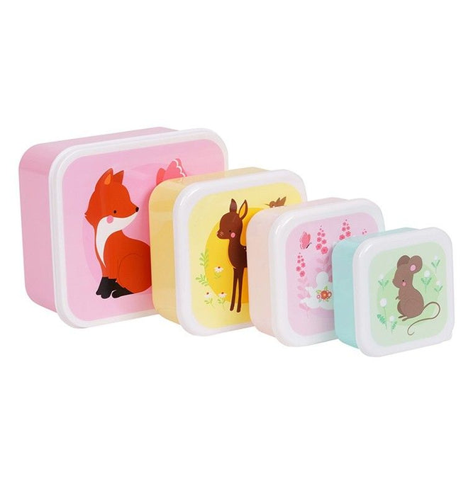 A Little Lovely Company Lunchbox Waldfreunde 4er-Set