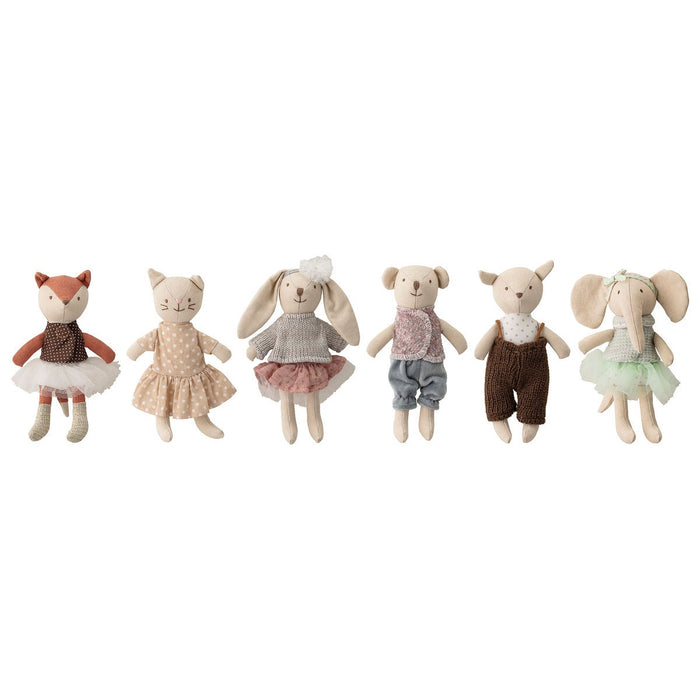 Bloomingville MINI Kuscheltier Tierfreunde 6er-Set