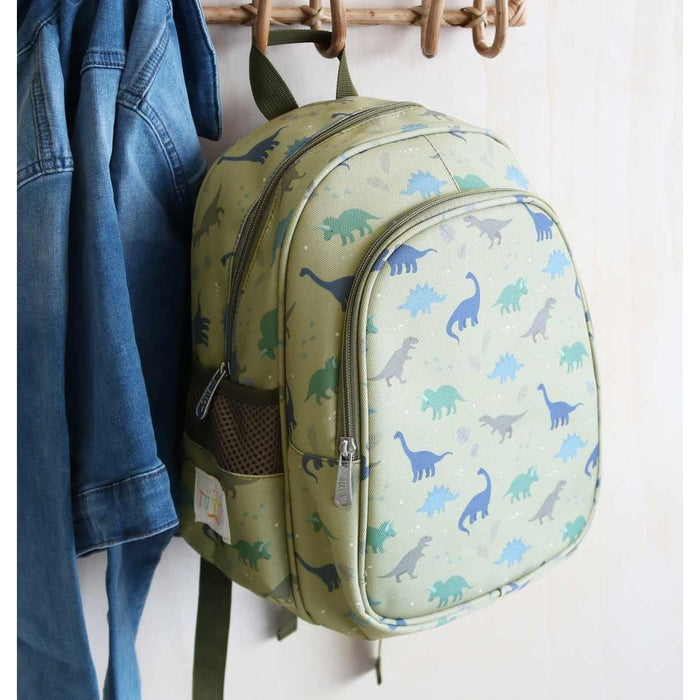 A Little Lovely Company Rucksack mit Isolierfach Dinosaurier