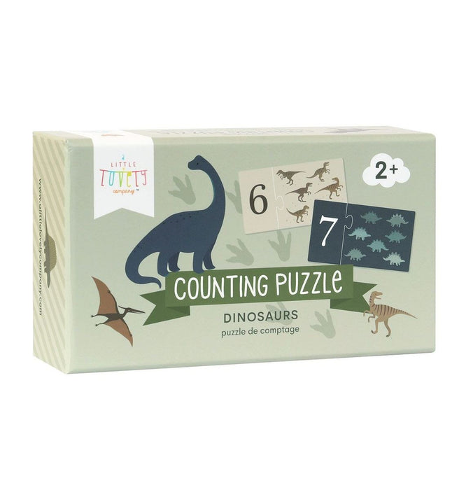 A Little Lovely Company Puzzle Dinosaurier Lerne zählen 1-10