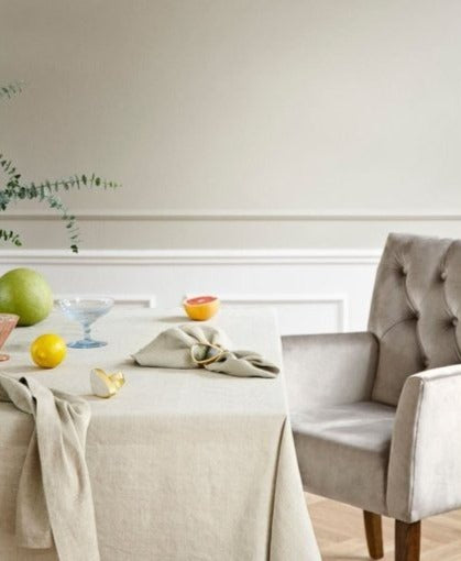 Cozy living Tischdecke aus Leinen-Baumwolle 230x140 cm