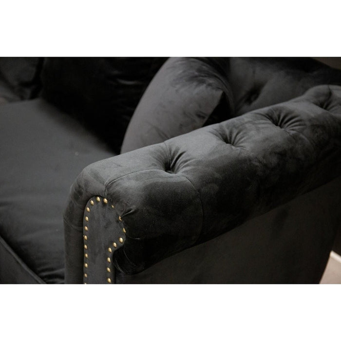 Venture Home Sofa Velvet 3-Sitzer Samt