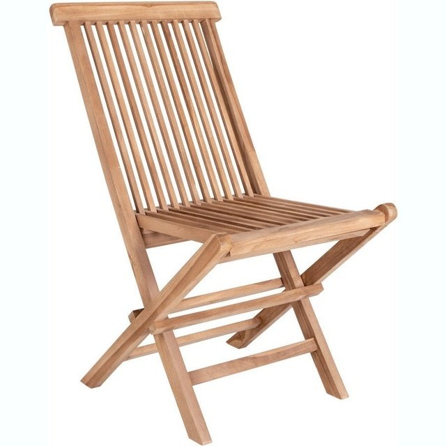 Outdoor-Stuhl aus Teakholz 2er-Set