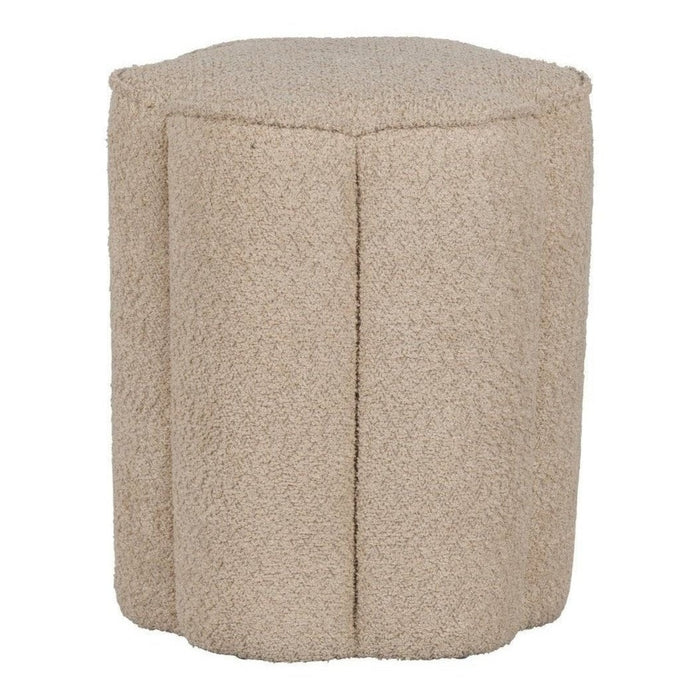 WOOOD Hocker aus Bouclé-Stoff 2er-Set