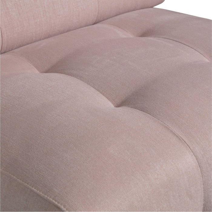 WOOOD Exclusive Modulsofa Louis Mittelteil Flachgewebe Mauve