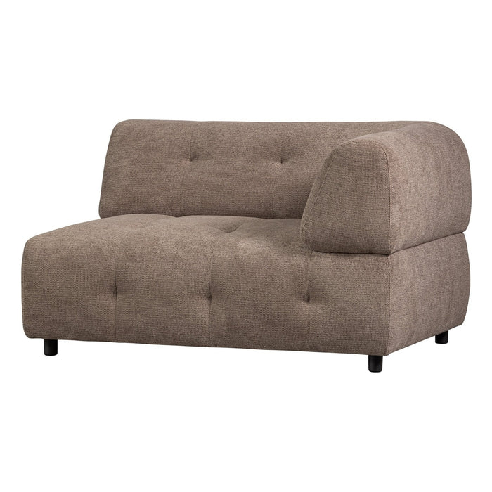 WOOOD Exclusive Modulsofa Louis Eckelement rechts Chenille Coffee