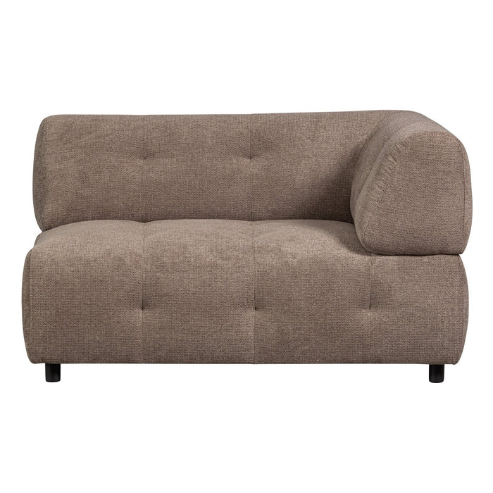 WOOOD Exclusive Modulsofa Louis Eckelement rechts Chenille Coffee