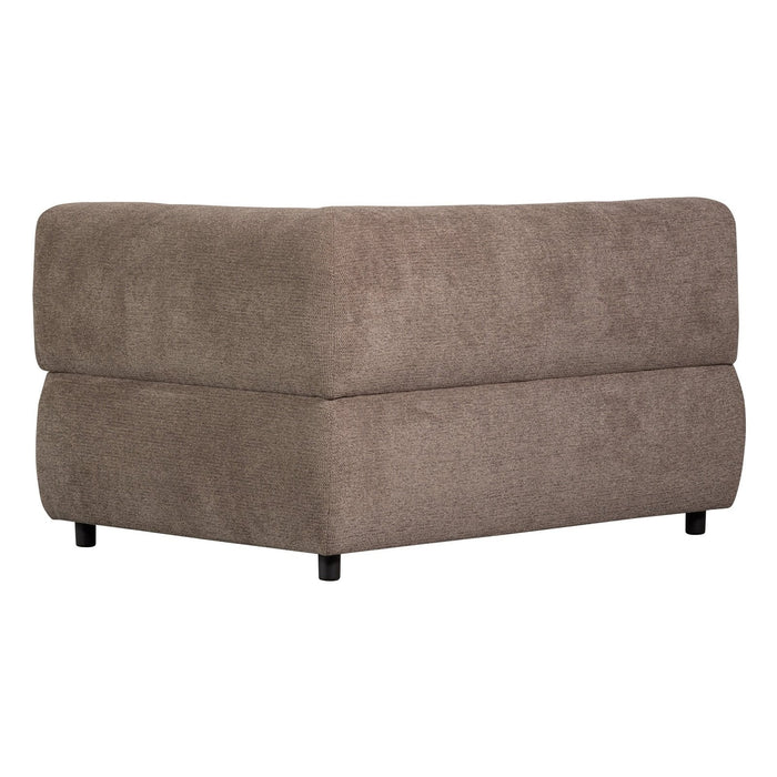 WOOOD Exclusive Modulsofa Louis Eckelement rechts Chenille Coffee