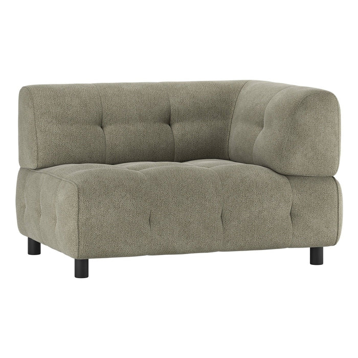 WOOOD Exclusive Modulsofa Louis Eckelement rechts Chenille Leaf