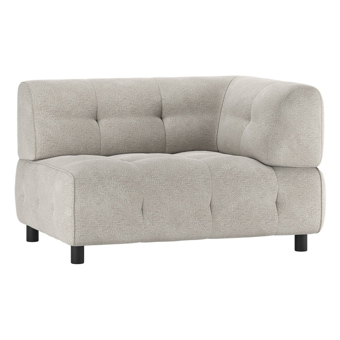 WOOOD Exclusive Modulsofa Louis Eckelement rechts Chenille Powder