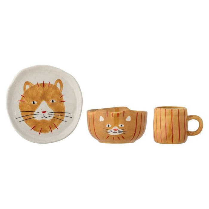 Bloomingville MINI Kindergeschirr-Set Kittie