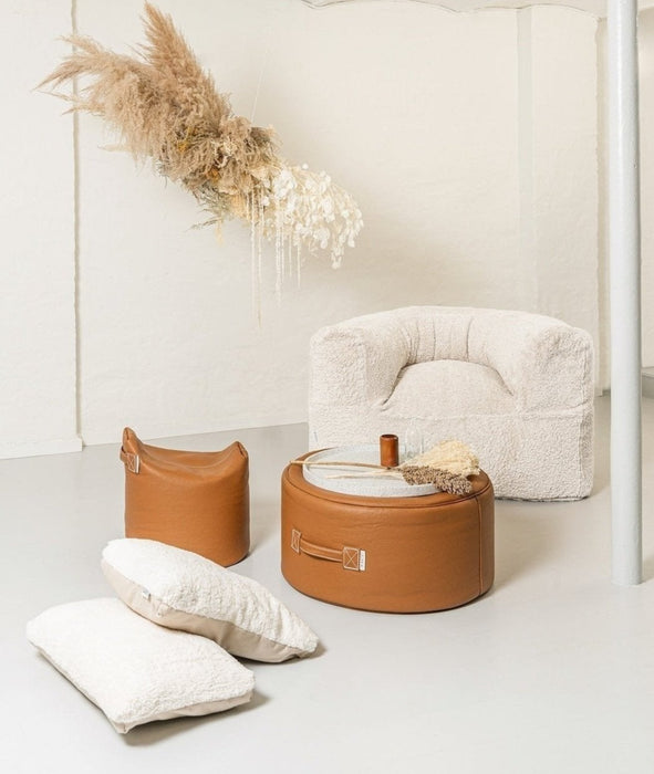 TRIMM Copenhagen Pouf Tiny Moon Leder D 70 cm